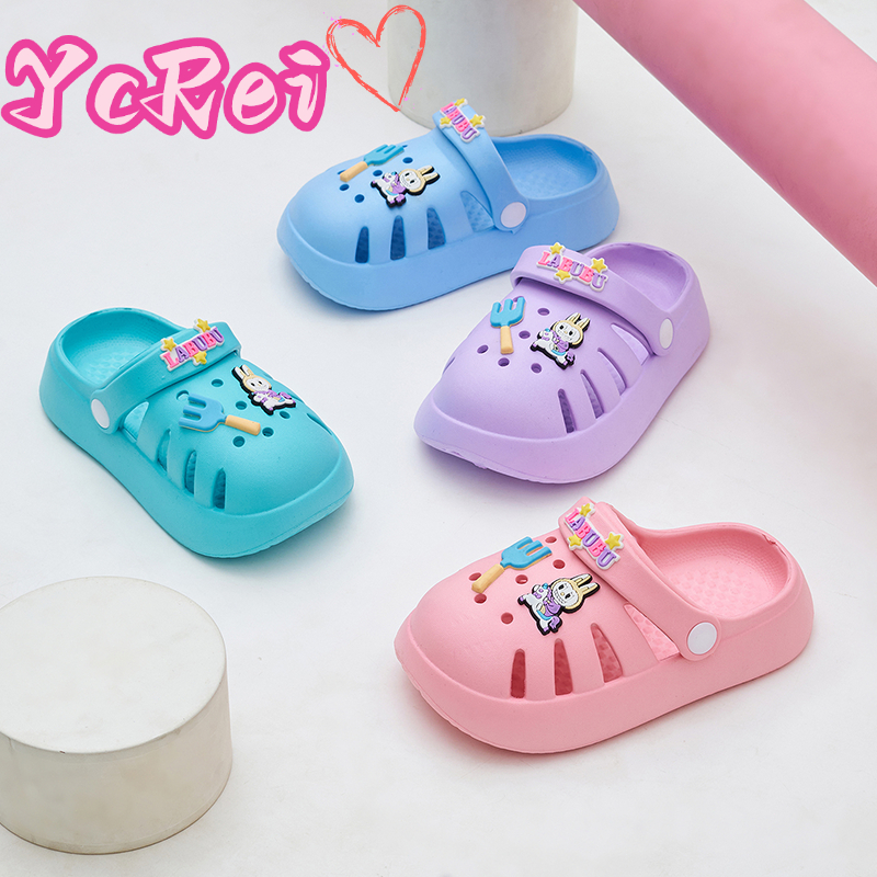 YcRei2025Sandal Anak Perempuan Sandal Anak Laki-laki Sandal EVA Motif Kartun Warna-warni