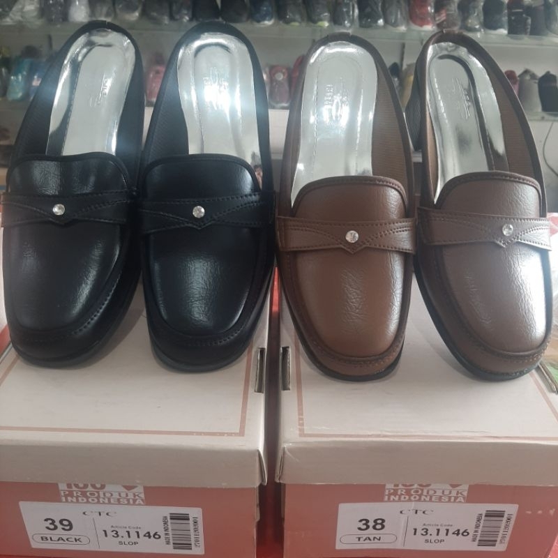 SANDAL SEPATU CTC | SANDAL SEPATU WANITA TERBARU | SANDAL SEPATU WANITA CTC 13.1146 HITAM DAN TAN