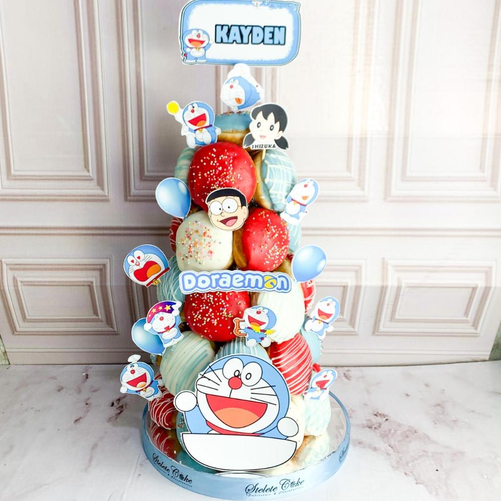 

Donat/Donat Ulang Tahun/Donat Tema Doraemon/Donat Tower