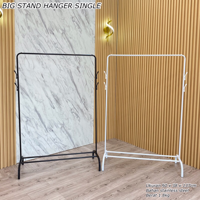 [GP77] BIG STAND HANGER SINGLE || STAND HANGER GAWANG BESI || RAK GANTUNG BAJU || STAND HANGER SINGL
