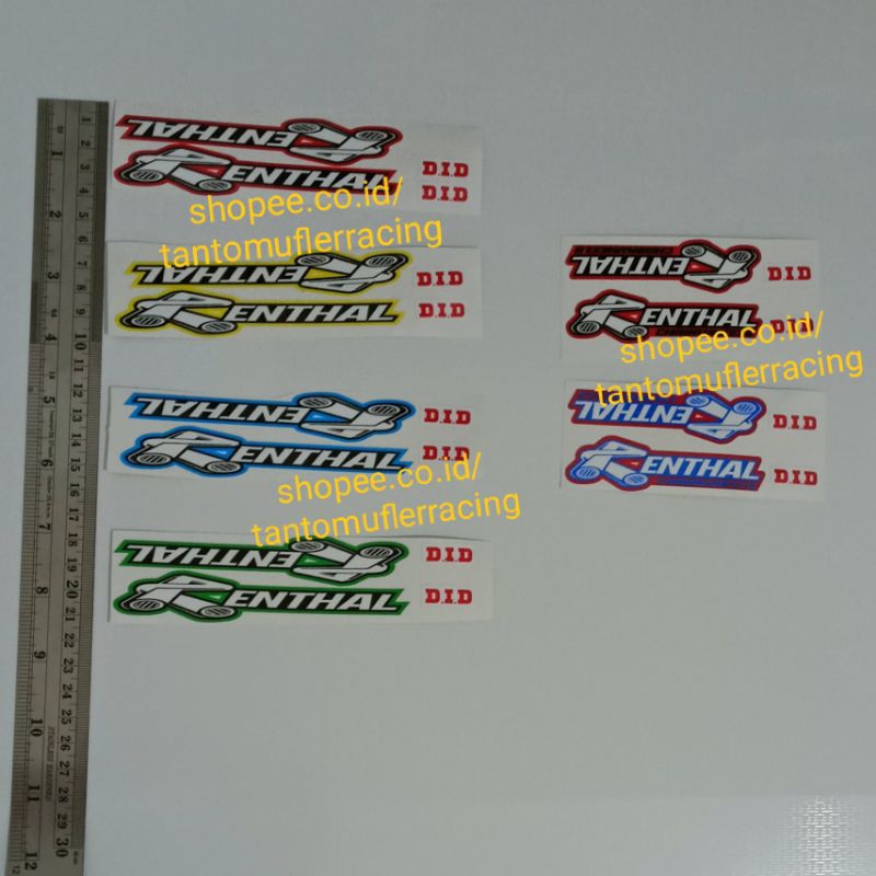 SWING ARM DECAL STICKER, STIKER SWING ARM RENTHAL CRF KLX WR155 KTM HUSQ TS RENTHAL