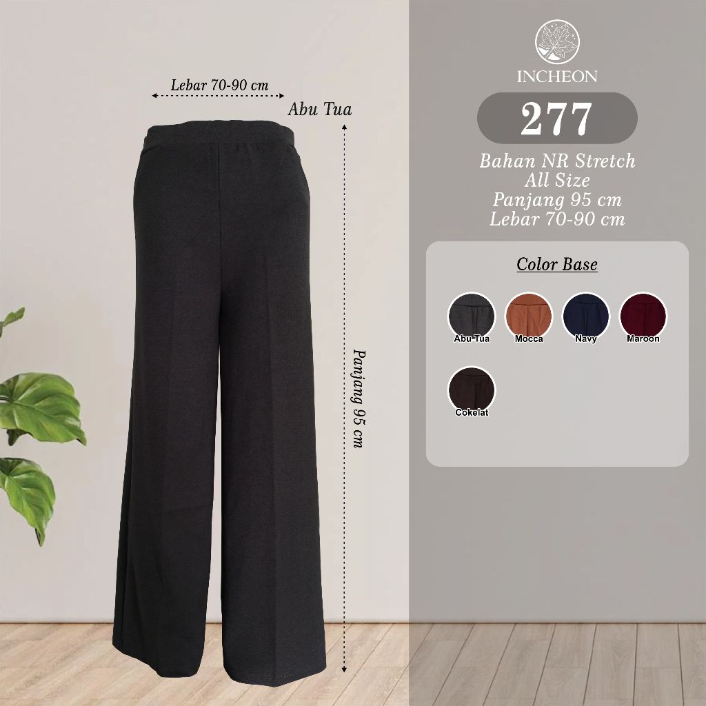 CELANA KULOT WANITA PANJANG BAHAN KAOS - 277