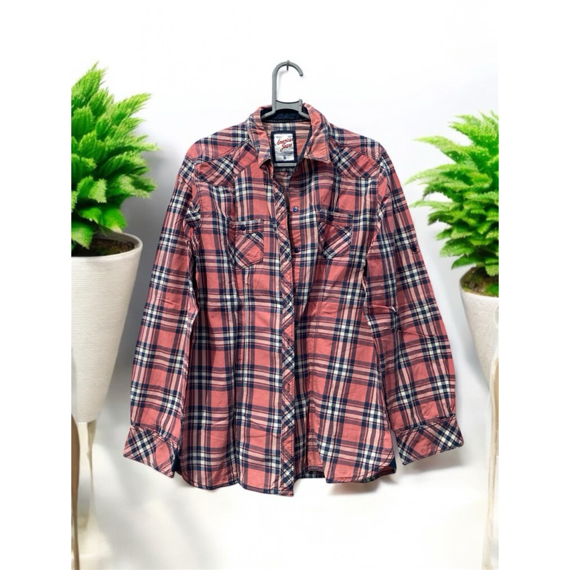 [ PRELOVED @prelovedivvv ] KEMEJA AMERICAN JEANS WANITA SIZE XL