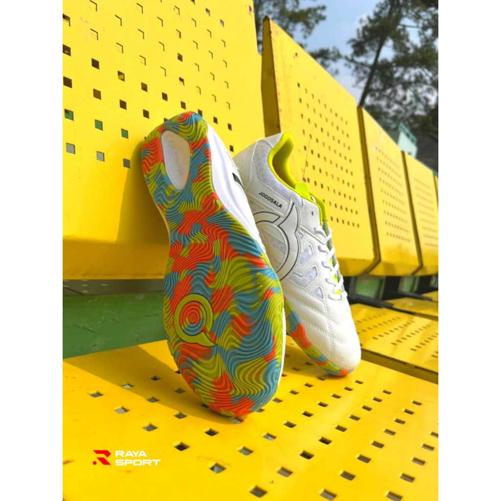 ORTUS JOGOSALA RAMPAGE V2 WHITE BLACK CAMO SEPATU FUTSAL ORTUSEIGHT OLAHRAGA ORIGINAL