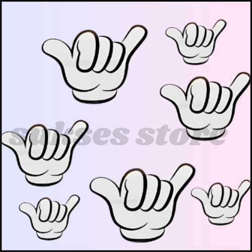 Stiker Print Cutting Tangan Metal Stiker Sintak Cutting Stiker Tangan Jari Print Cutting