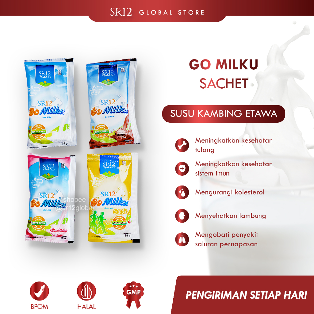 

SR12 - Go Milku Sachet (Susu Kambing Etawa)