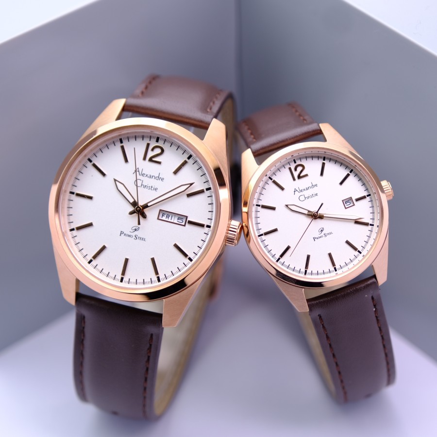 JAM TANGAN COUPLE ALEXANDER CHRISTIE ORIGINAL JAM ALEXANDRE CHRISTIE WANITA AC 1012 ORIGINAL