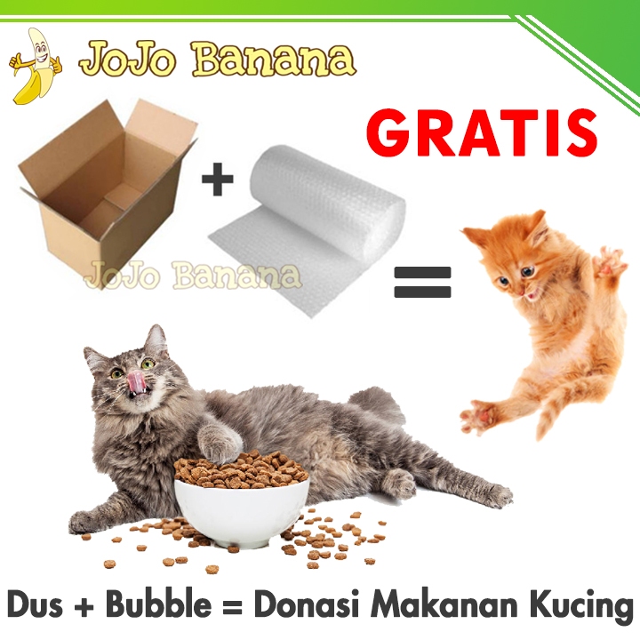 

Tambahan Packing Kardus dan Bubblewrap Untuk Makanan Kucing Liar Jalanan