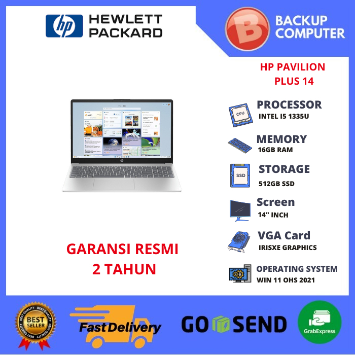 LAPTOP HP PAVILION PLUS 14 - EW0020TU/EW0021TU INTEL I5 1335U 16GB RAM