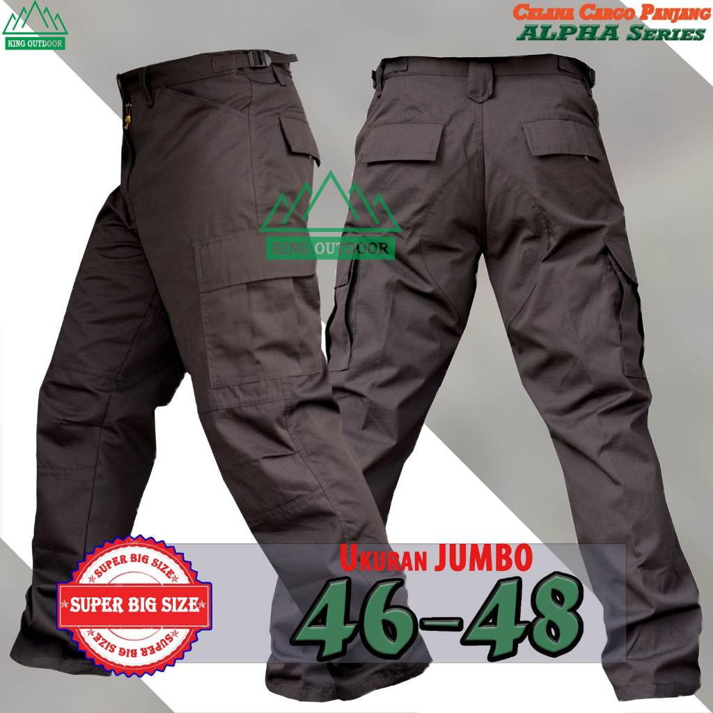 Celana PDL Panjang Size Jumbo (46-48) Warna Coklat Polisi – Celana Security/Polisi/Lapangan