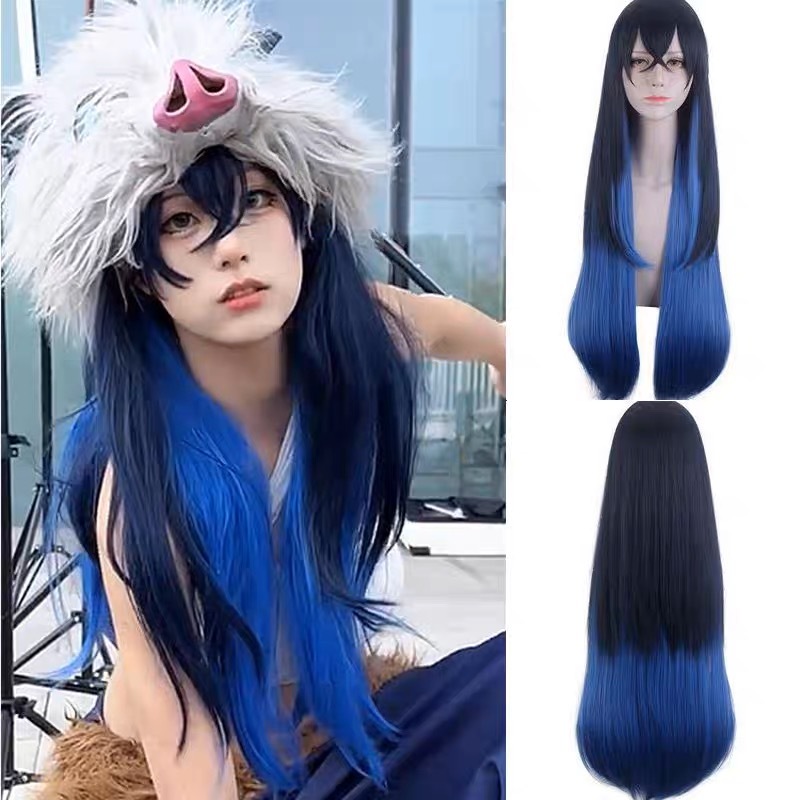 Demon Slayer Kimetsu no Yaiba Hashibira Inosuke Cosplay Wig