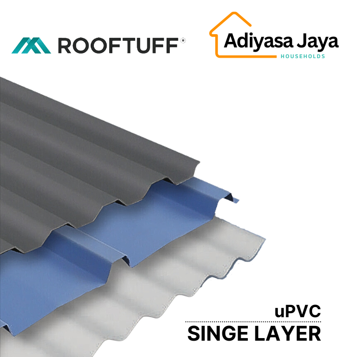 Atap uPVC SL (RoofTuff) / Single Layer