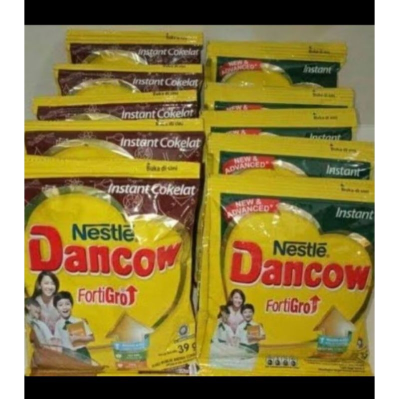 Susu Dancow Fortigro 1 renceng isi 10 sachet