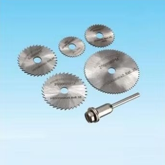 Batang + Mata HSS Gergaji Rotary set 4pcs bor gerinda gergaji shaw