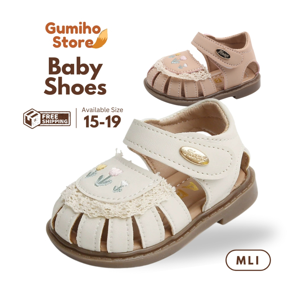 GUMIHO FREE BOX Sepatu Sandal Gladiator Anak Bayi Perempuan Pesta Elegant 1 - 24 Bulan MLI