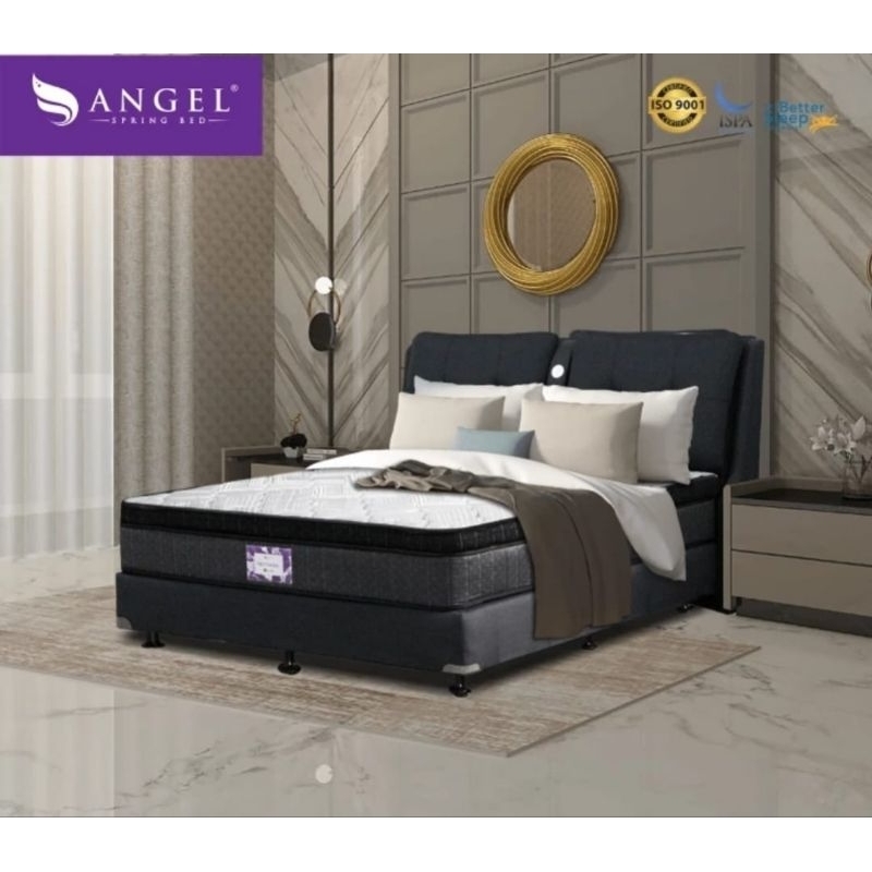 [Ready Stock] Bonus Bantal Guling  Matras Spring Bed Angel Neo Valery 180 X 200 X 35 Cm | Kasur Spri
