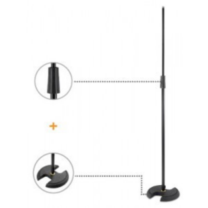 STAND MIC HERCULES MS202B MS-202B MS 202 B MICROPHONE STAND