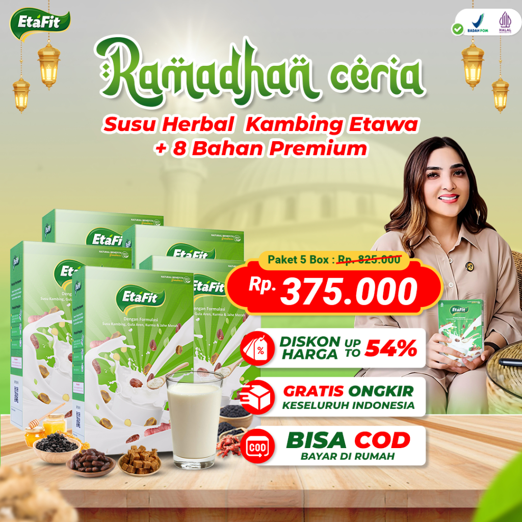 

ETAFIT - Super Murah Banget 5 Box Atasi Asma & Sesak Nafas - Susu Kambing Etawa Asli 100% Original