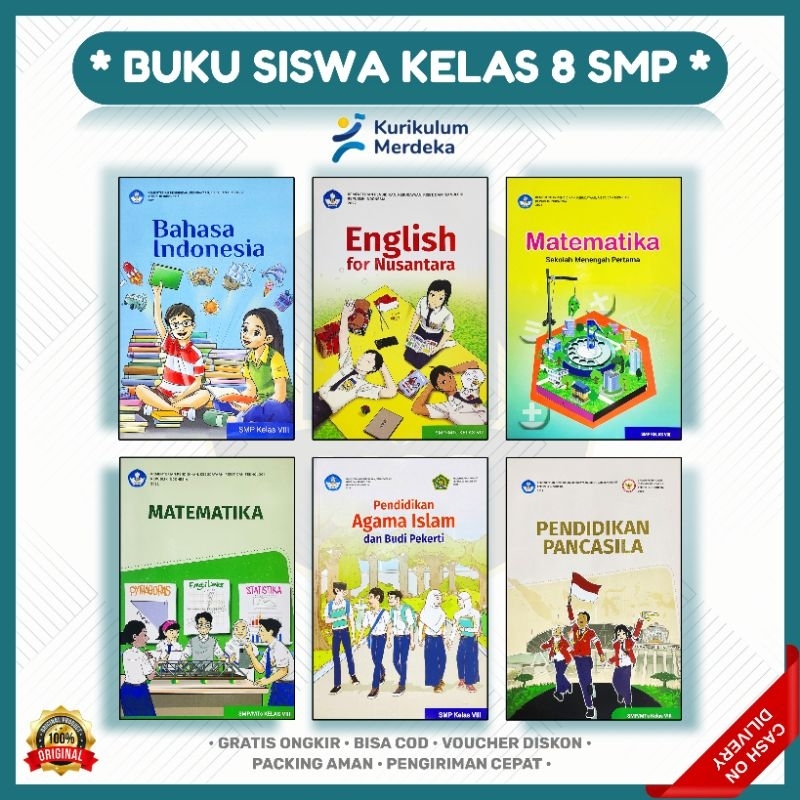 Buku Paket Kelas 8 SMP Kurikulum Merdeka Kurmer Lengkap