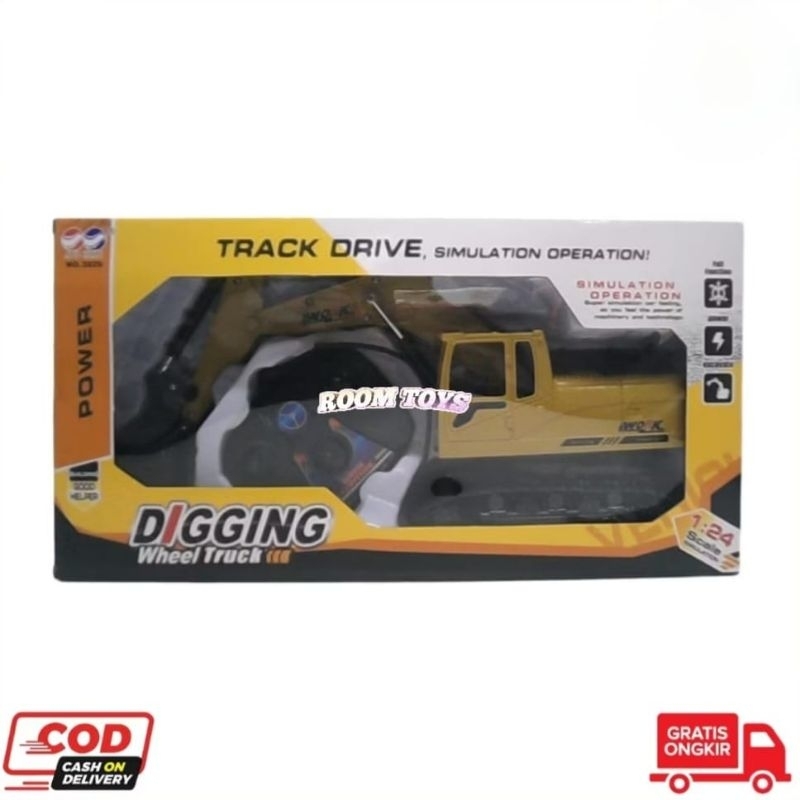 RC Track Drive Digging Wheel Truck Kabel / Mobil Remot Beko