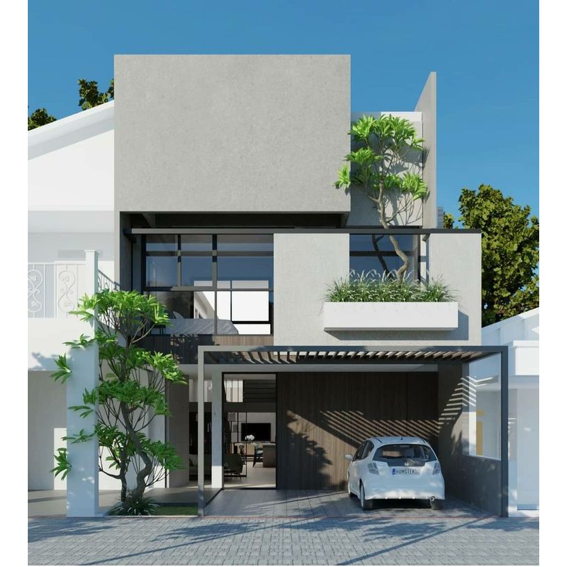 Design 3D rumah modern paket 3d design rumah