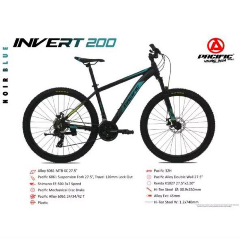 Sepeda 27.5 Inch Pacific MTB Invert 200