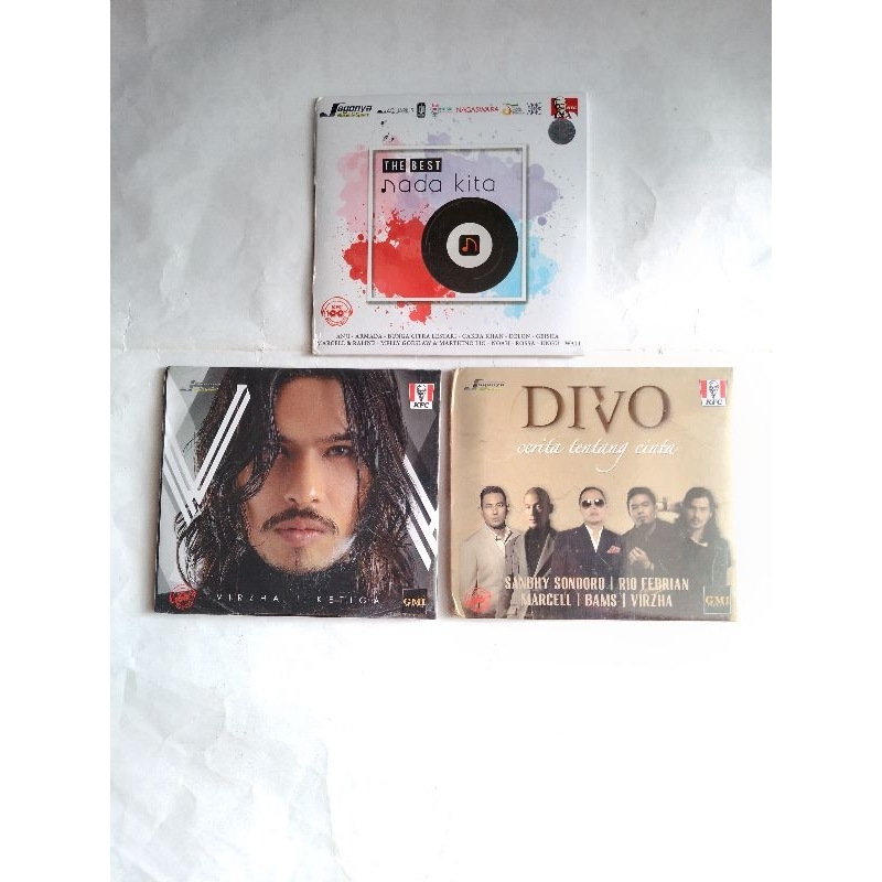 kaset cd audio lagu virzha, sandhy sondoro ,Rio Febrian, marcell, bams,anji,noah, Ungu,wali,armada, 