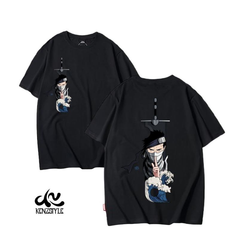 Kaos Sword Zabuza Momochi Anime Naruto Uzumaki T-shirt Naruto Uzumaki Kenzstyle