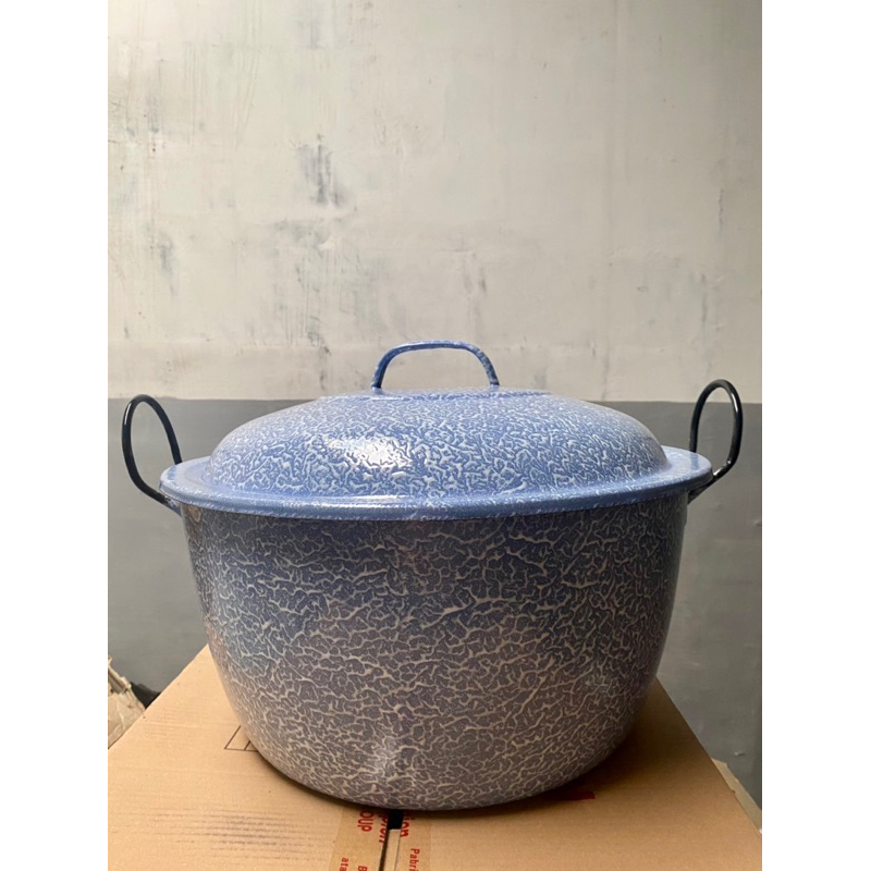 Panci blirik jumbo 40cm 22 liter Kedaung enamel hajatan