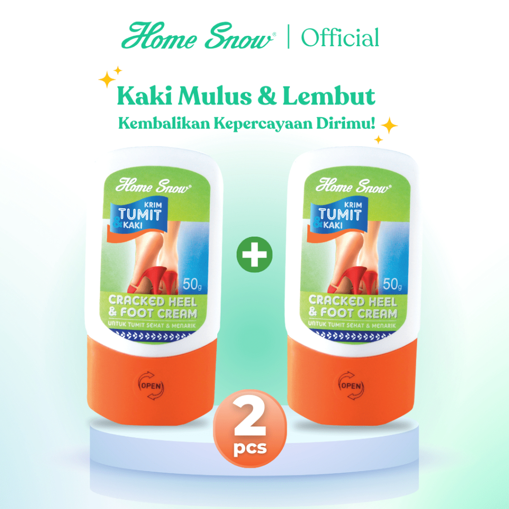 2pcs-HOME SNOW KRIM TUMIT KAKI CRACKED HEEL & FOOT CREAM 50g Krim Kaki Pecah Pecah Cream Kaki Pecah 