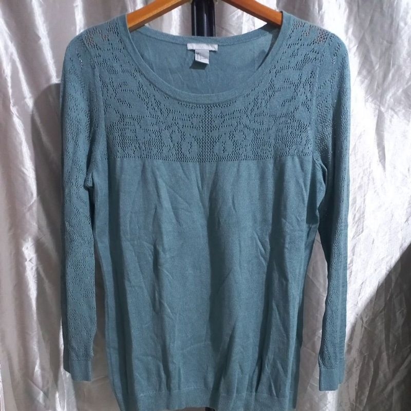Atasan Knitware Hijau Tosca
