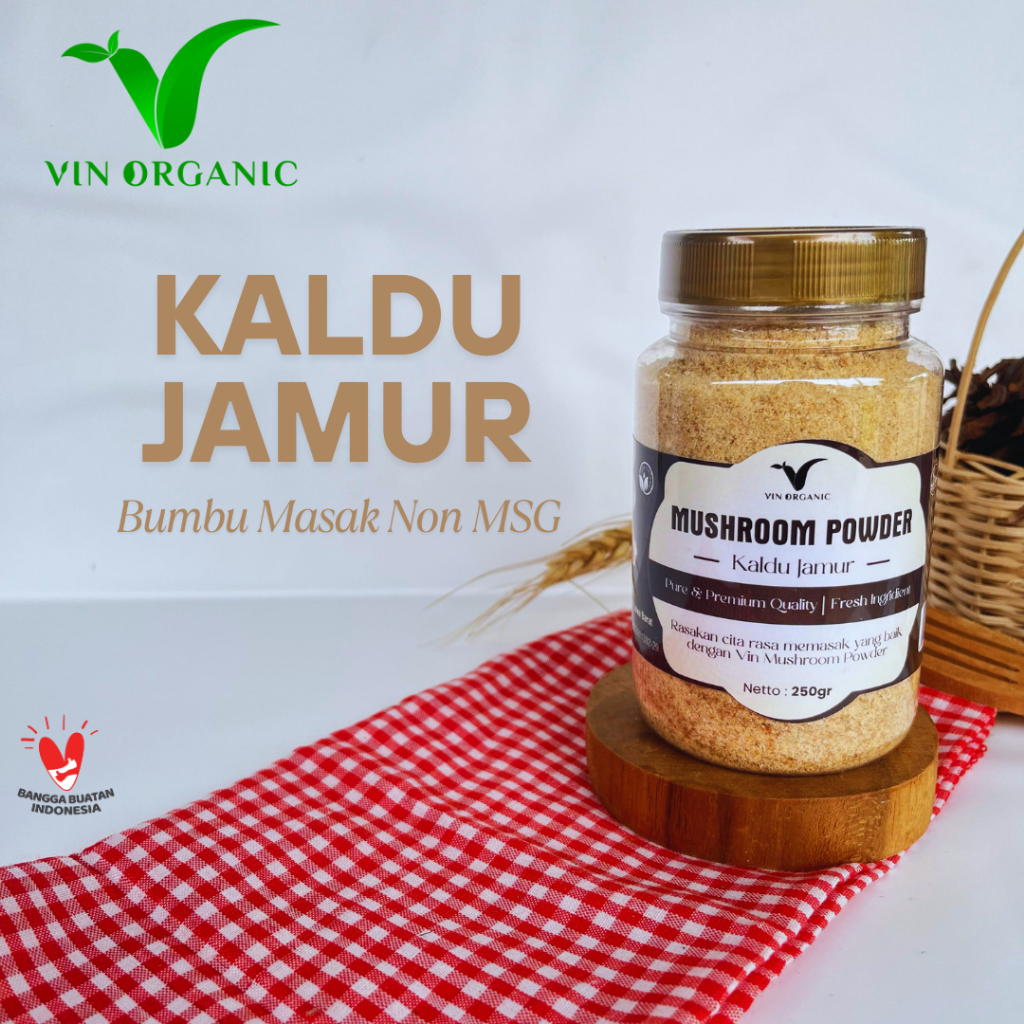 

VIN ORGANIC Kaldu Jamur Non MSG 100gr & 250gr