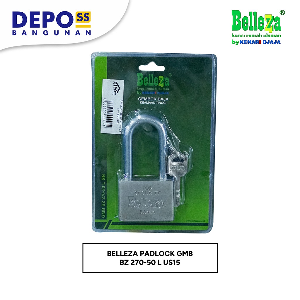 KUNCI GEMBOK BELLEZZA PADLOCK GMB BZ 270-50 L US15