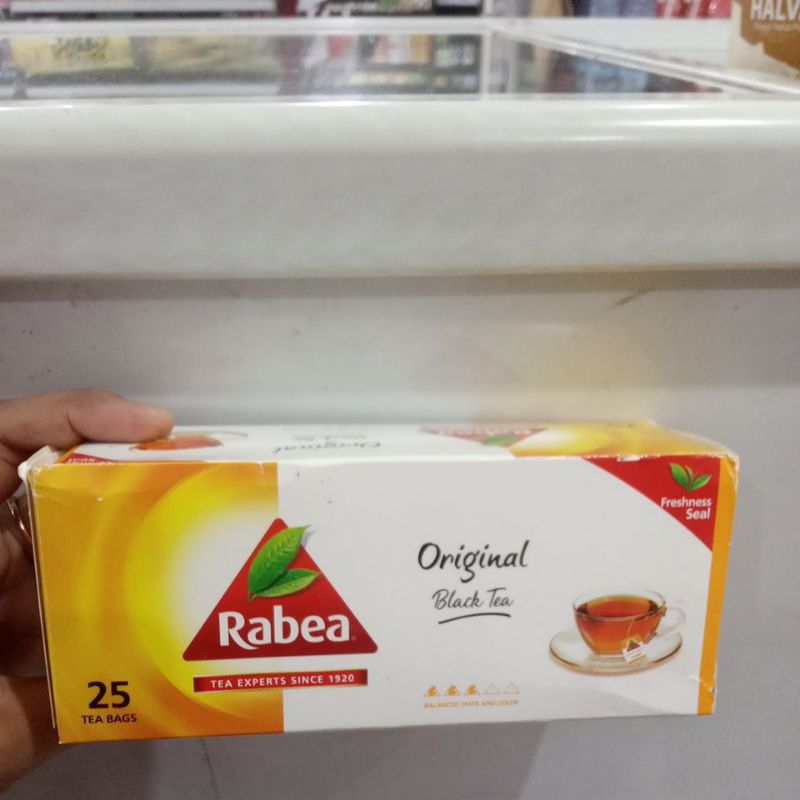 

TEA RABEA ORIGINAL BLACK TEA EXPERTS SINCES ISI 25 PCS