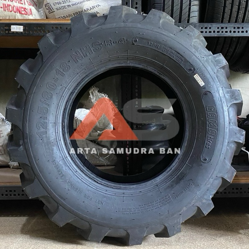 Ban Traktor Backhoe Loader Gama R4 12.5 / 80 - 18 12PR Tubeless