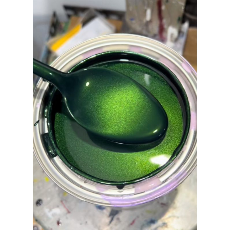 Cat PU Dark Green Metalic | Cat Hijau Lumut metalic