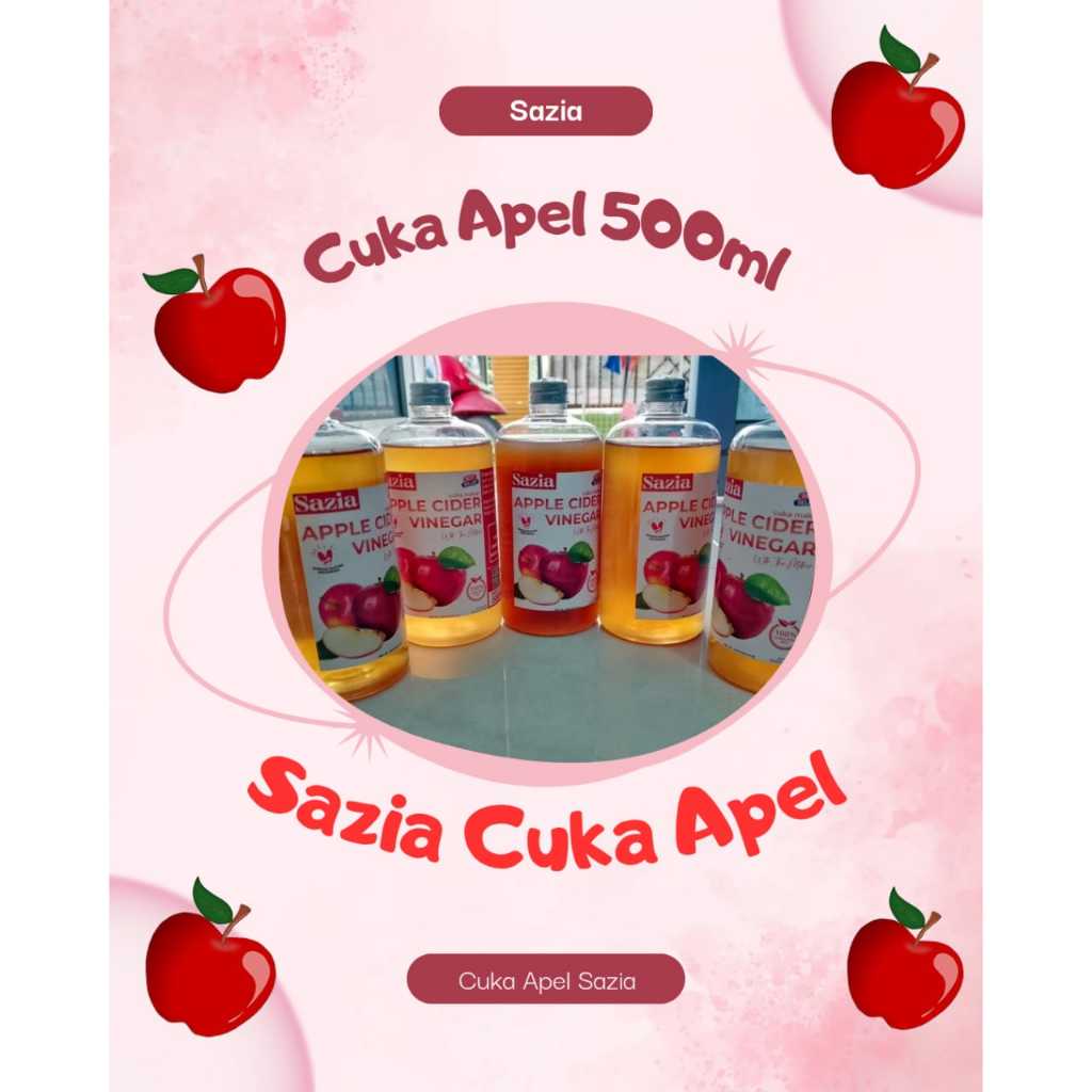 Sazia Cuka Apel 500ml Organik Untuk Diet | Sazia Cuka Apel 500ml Organik Untuk Diet
