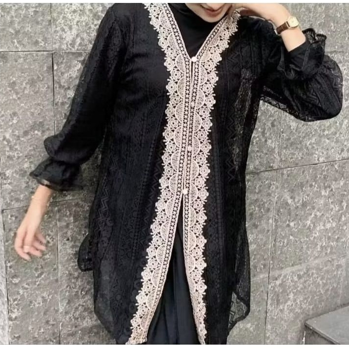 Outer Brukat Aluna / Outer Brukat Bordir / Outer Kondangan Wanita