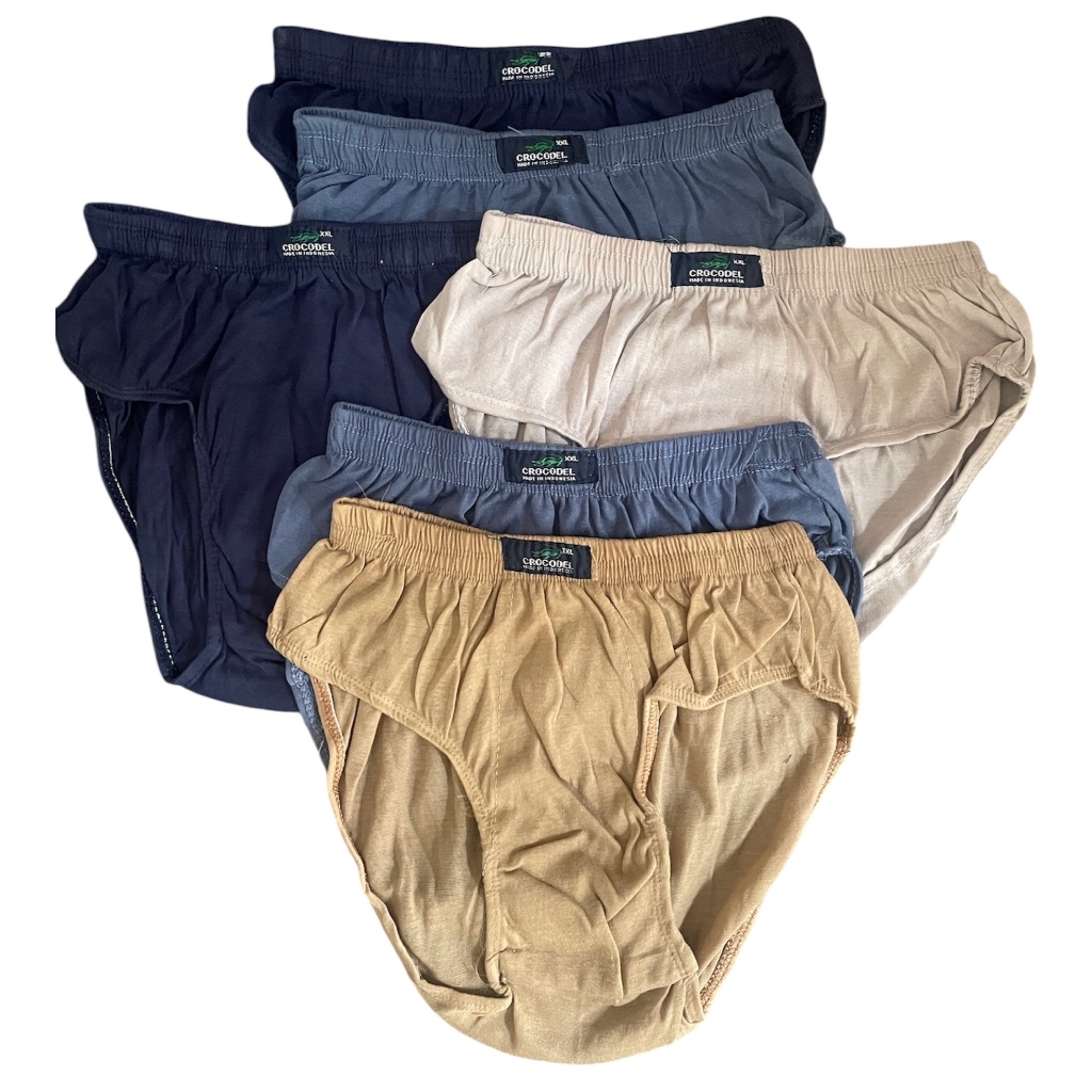 ISI 6 PCS CELANA DALAM CROCODILE CELANA DALAM PRIA DEWASA CELANA DALAM JUMBO