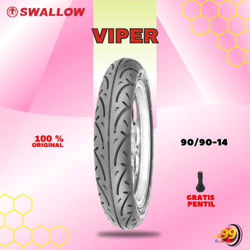 Ban Motor Matic SWALLOW VIPER 90/90 Ring 14 Tubeless