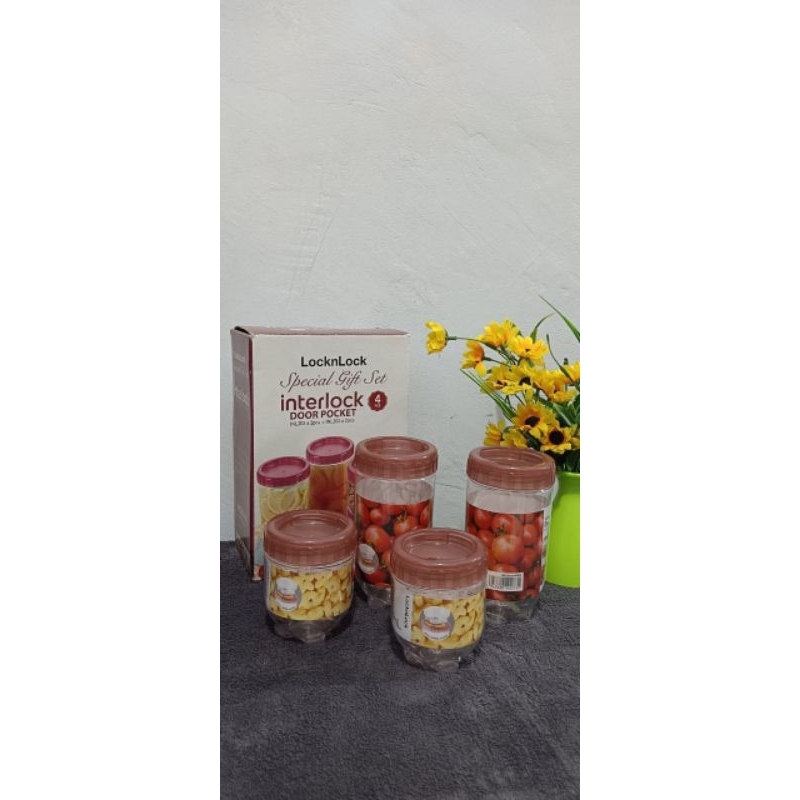 Toples Interlock Door Pocket Series 4 pcs LocknLock