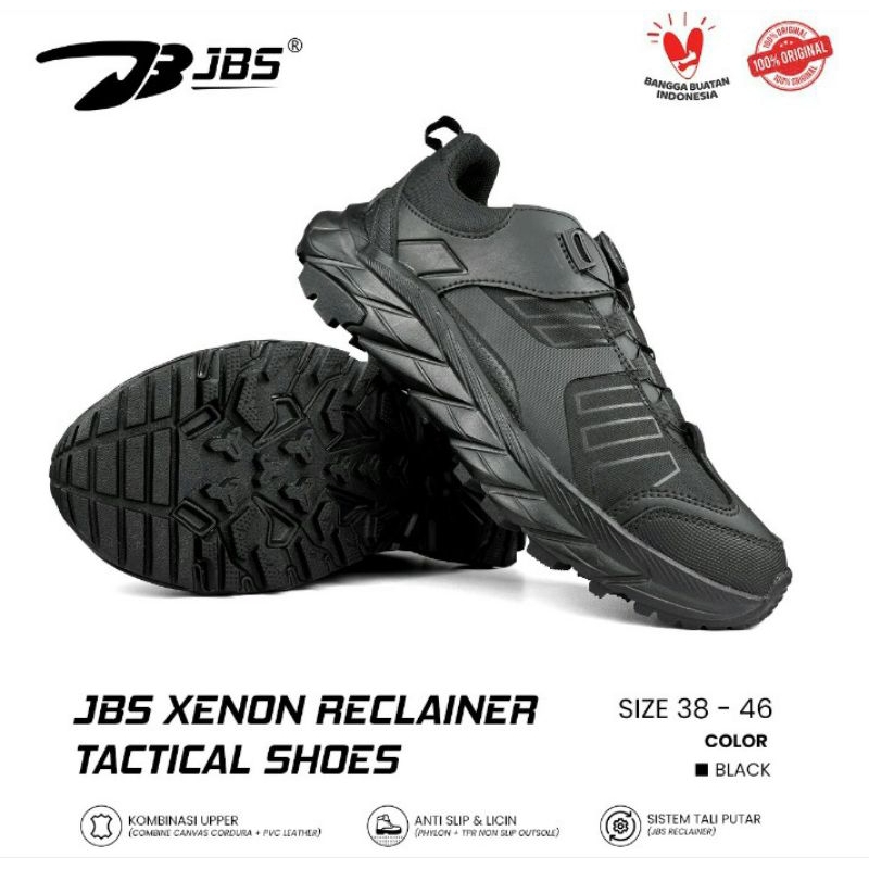 TACTICAL OUTDOOR JBS Sepatu Tactical Outdoor 4 Inci Anti Air Pria Hitam Sepatu Tactical Outdoor 4 In