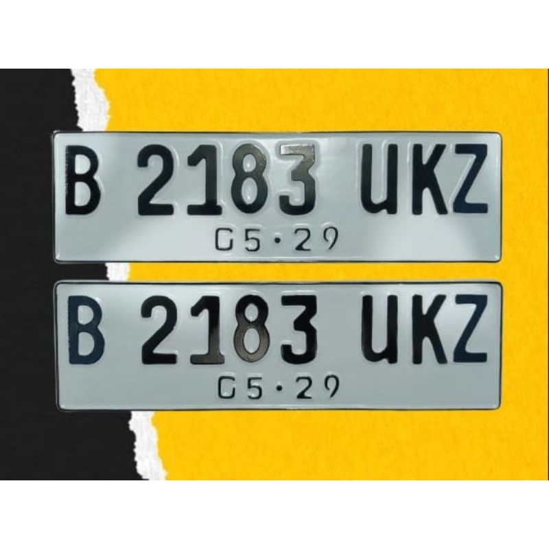 [NEW PRODUCT] Plat Nomor Untuk Mobil Ukuran Standar Samsat Font Standar & Font Terbaru