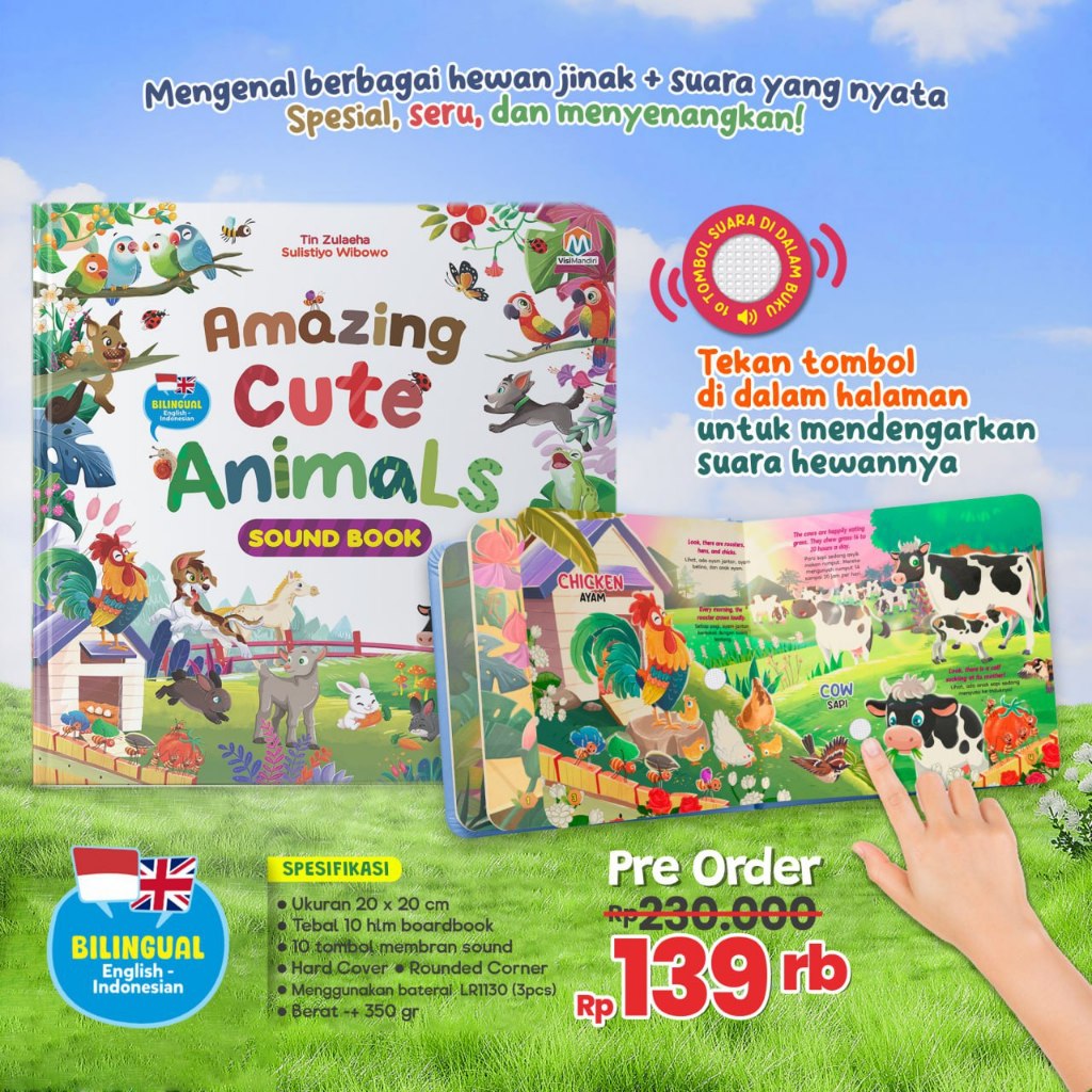 Sound Book Amazing Cute Animals Ziyadbooks