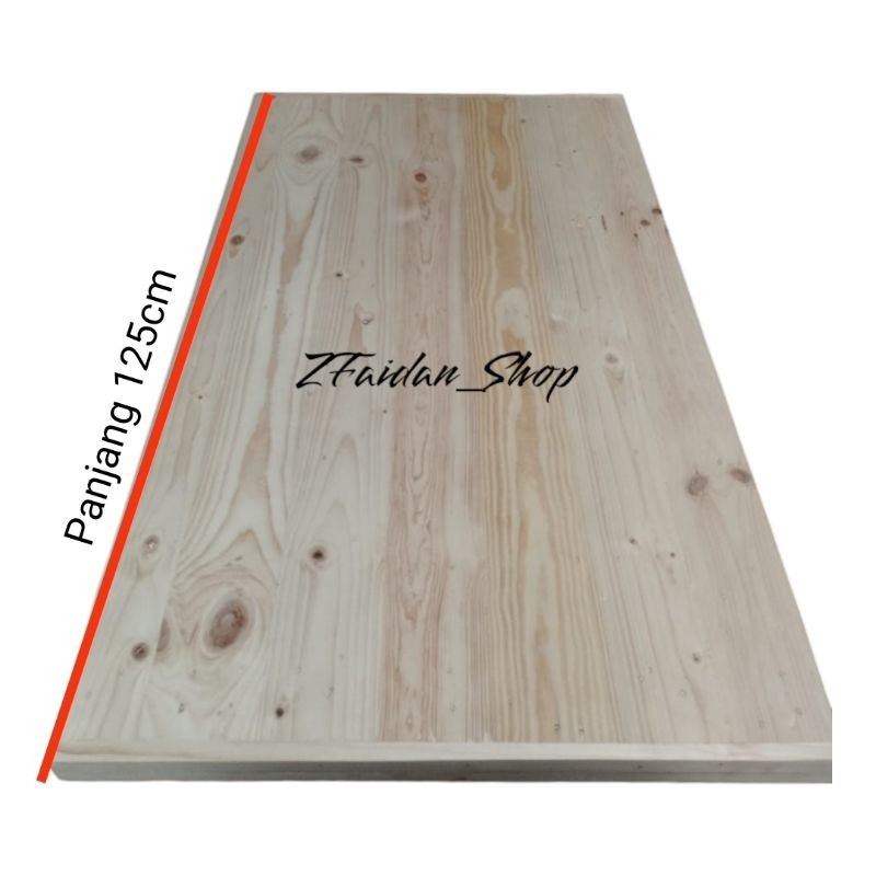 PAPAN SAMBUNG KAYU JATI BELANDA PANJANG 125CM / PAPAN AMBALAN MEJA KAYU / PAPAN KAYU