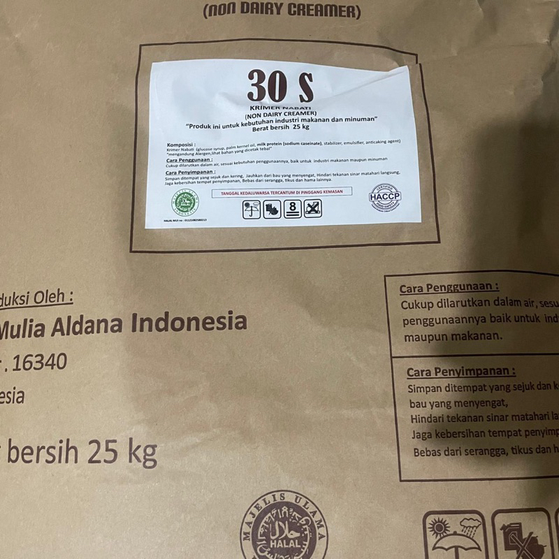 

MELCREAMER 30S (25KG) READY STOK & PENGIRIMAN CEPAT MELCREAMER 30S (25KG) NON DIARY CREAMER MELCREAMER