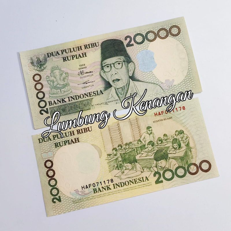 Ki Hadjar Dewantara 20.000 Rupiah 1998