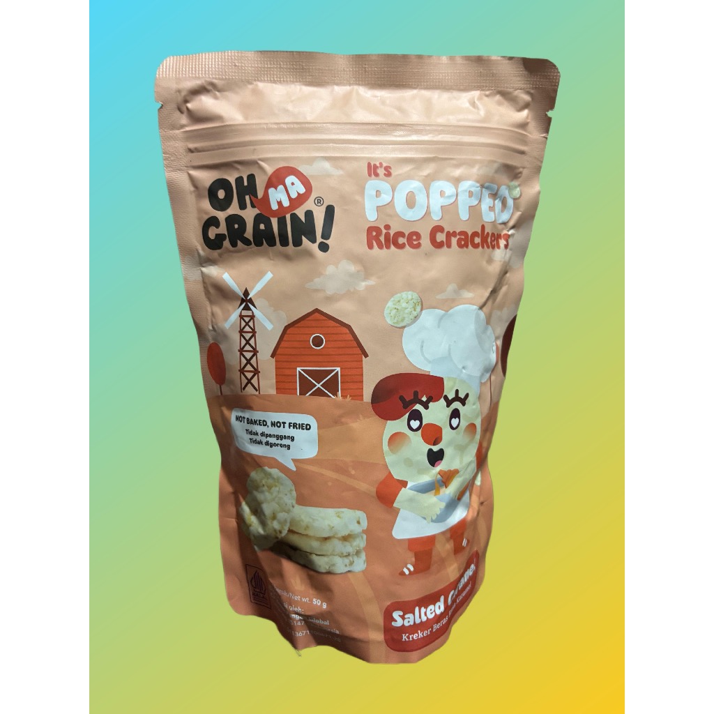 

Oh Ma Grain! - Popped Rice Crackers / Keripik Beras (Milk Chocolate)