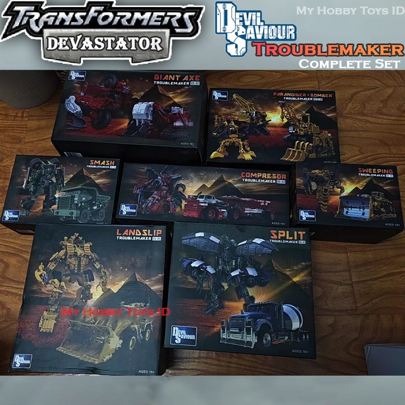 Robot Transformers Devastator Devil Saviour Troublemaker Size Besar