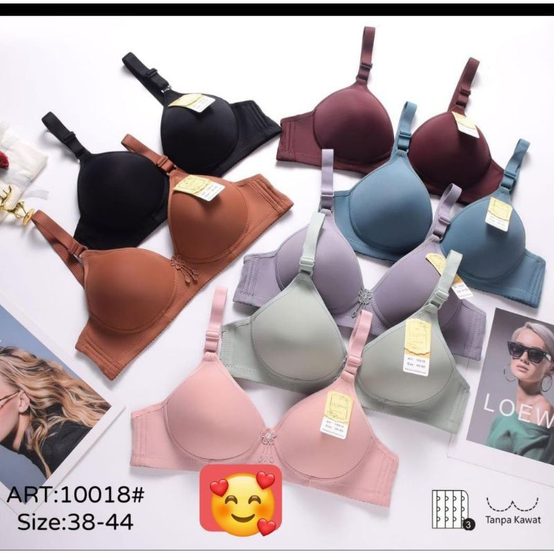 BRA KALIBIYA KAIT 3 TANPA KAWAT/BRA WANITA TERBARU/BRA WANITA TERKINI/BRA WANITA TERNYAMAN/BH WANITA